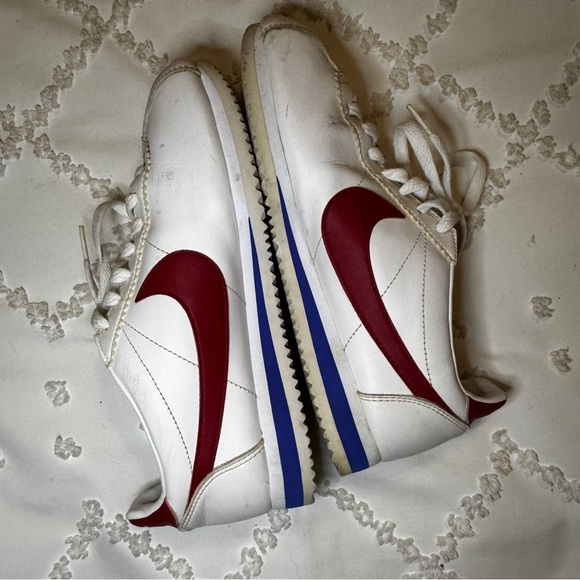 Nike Cortez FORREST GUMP USA WHITE RED BLUE - Picture 4 of 7